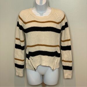 Pink Republic Cream and Black Striped Sweater